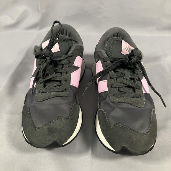 New Balance 237 Shoes Womens Size 9.5 Black Pink Suede Nylon Sneakers WS237YA - Picture 2 of 13